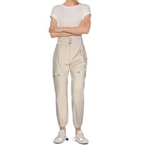 Dolce & Gabbana Beige Cargo Joggers High-Waisted Cargo Pants Size 46 NWT